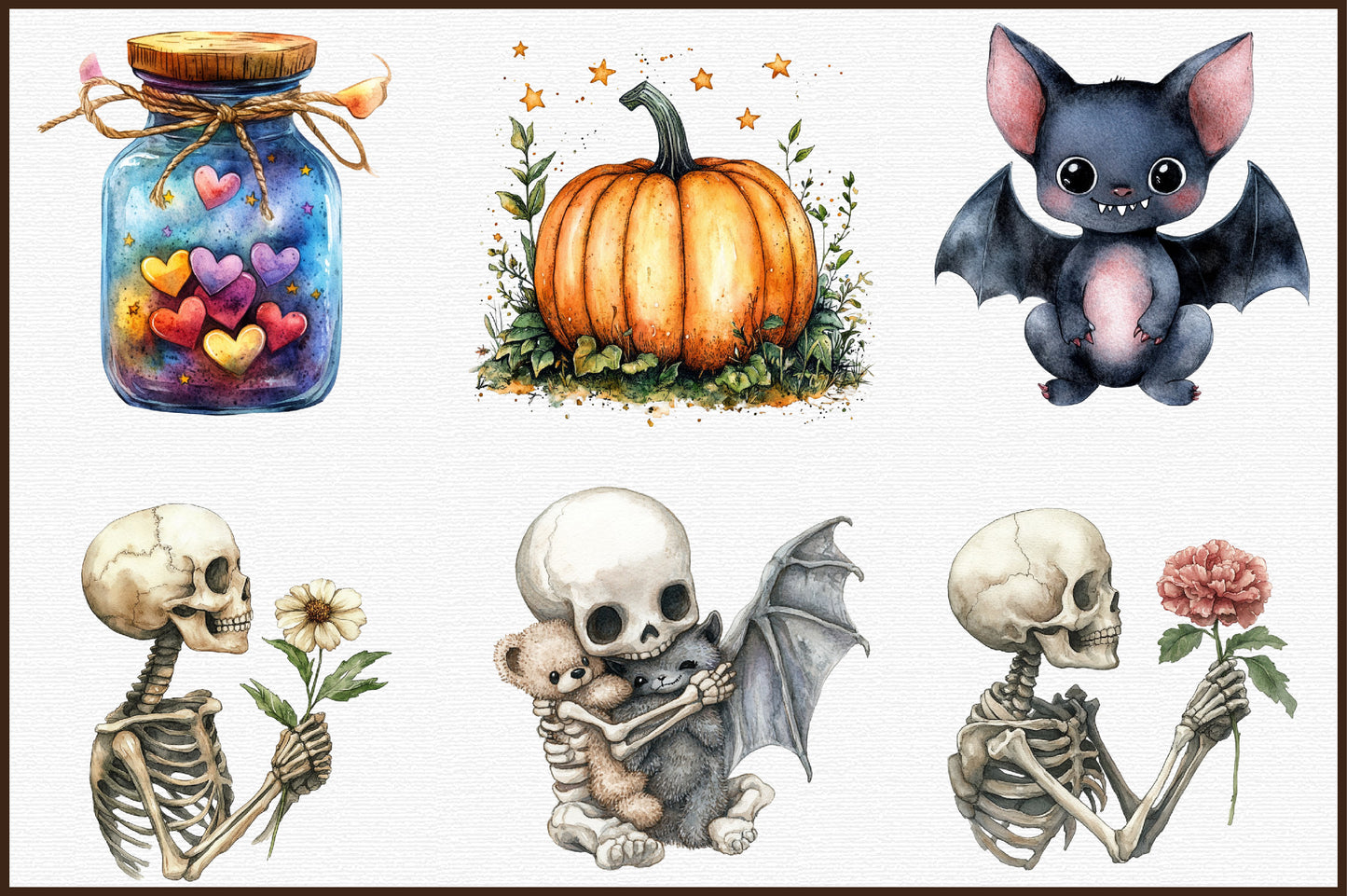 Autumn Spooky Cute Baby PNG Bundle Halloween Fall Baby Clipart