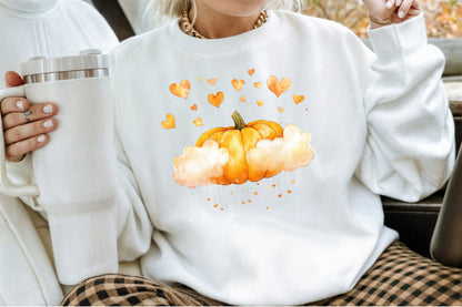 Autumn Whimsical Pumpkins PNG Bundle Fall Pumpkin Sublimation Clipart