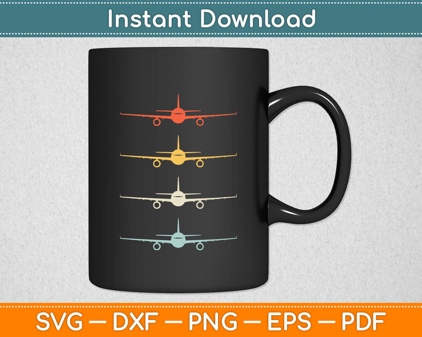 Vintage Retro Aviation Airplane Flying Airline Pilot Funny Svg Digital Cutting File