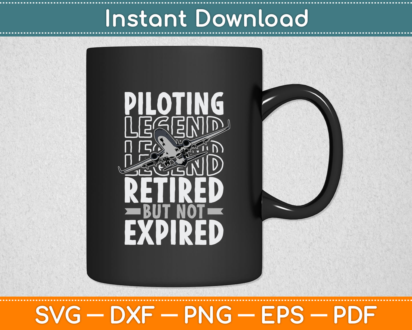 Aviator Retired Flying Aircraft Aviation Fly Airplane Pilot Svg Png Dxf Digital Cutting File