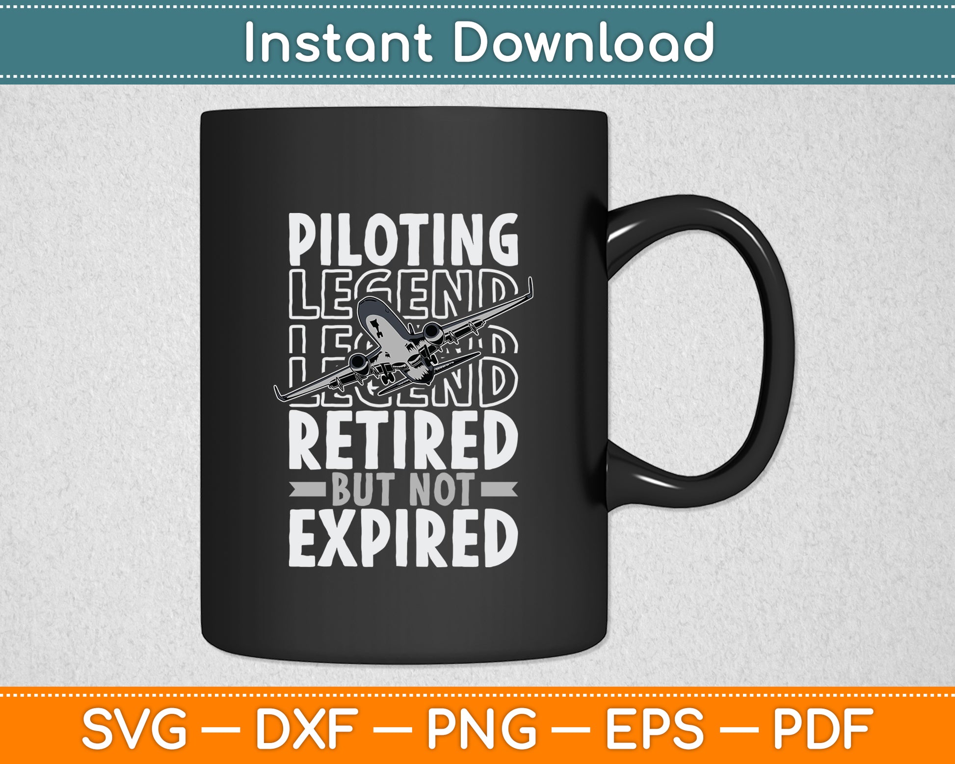 Aviator Retired Flying Aircraft Aviation Fly Airplane Pilot Svg Png Dxf Digital Cutting File