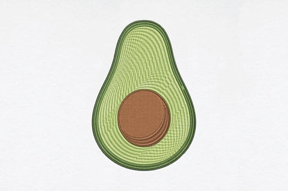 Avocado Embroidery Design