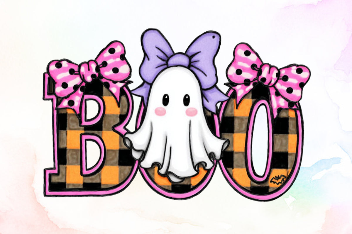BOO Cute Halloween Ghost PNG
