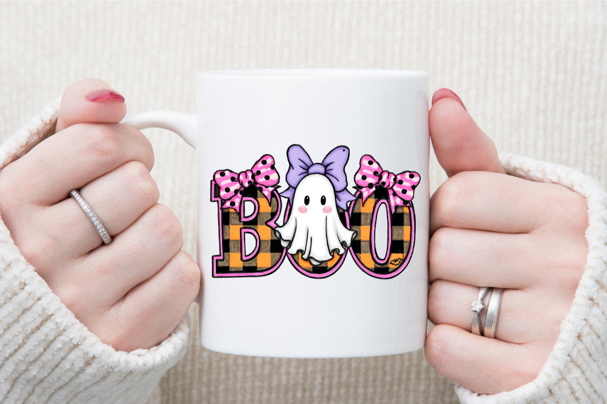 BOO Cute Halloween Ghost PNG