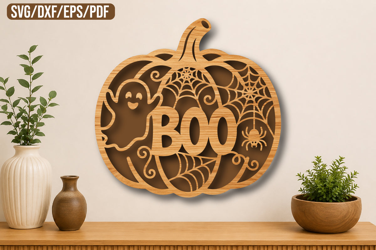 BOO Halloween Pumpkin SVG