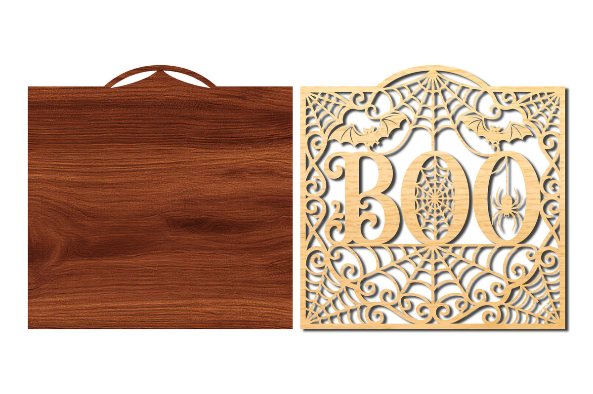 BOO Halloween SVG Laser Cut File