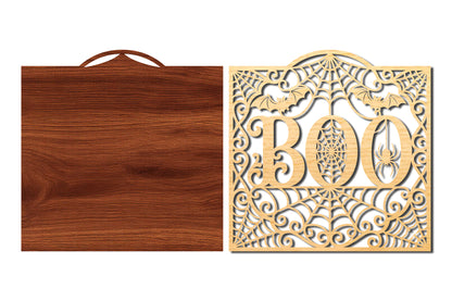 BOO Halloween SVG Laser Cut File
