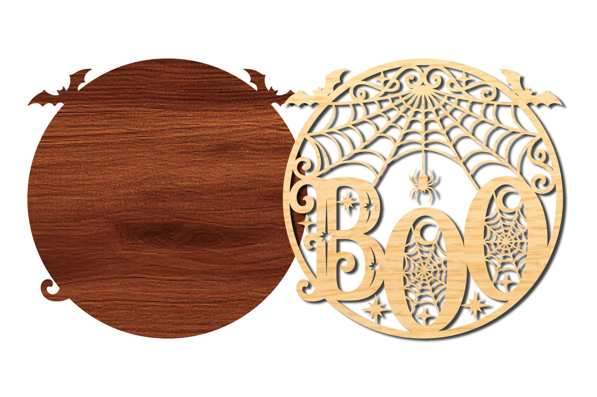 BOO Halloween Door Sign SVG