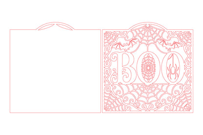 BOO Halloween SVG Laser Cut File