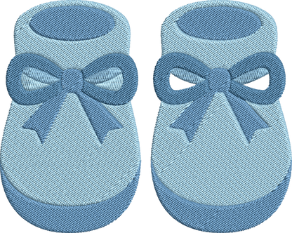 Baby Booties Embroidery Design