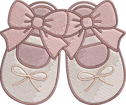 Baby Girl Bow Embroidery Design