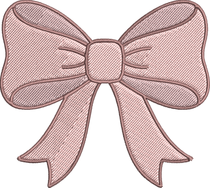 Baby Girl Bow Embroidery Design