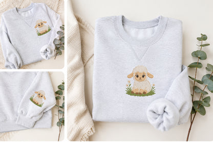 Baby Lamb Embroidery Design