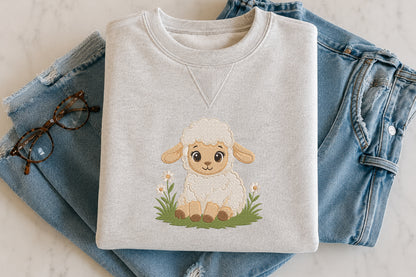 Baby Lamb Embroidery Design