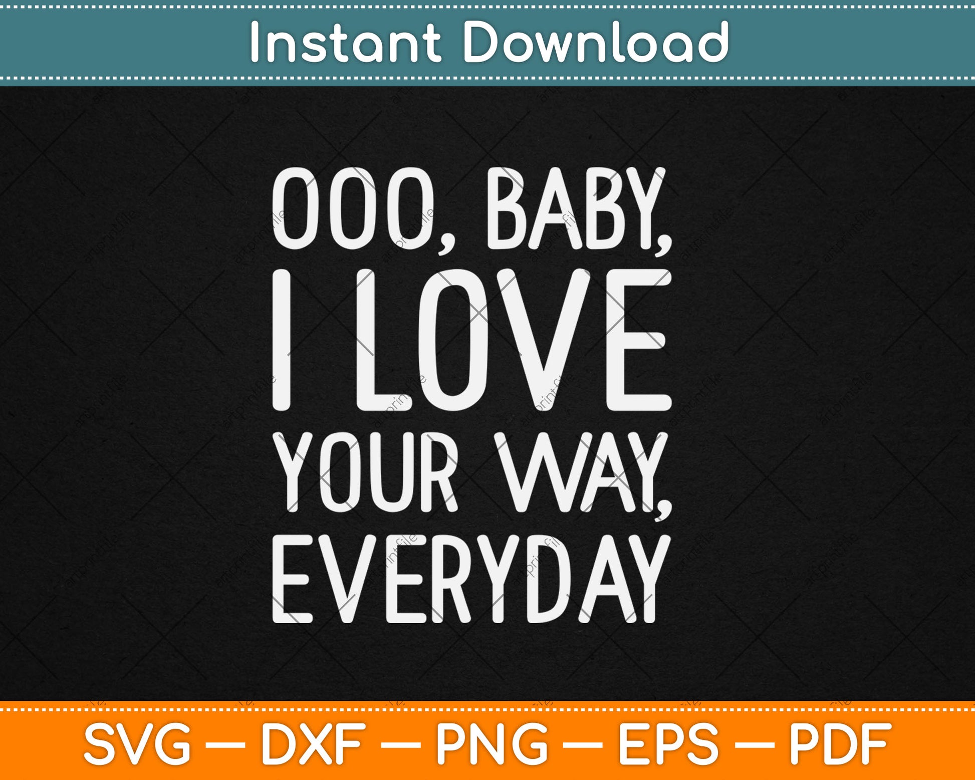 Baby, I Love Your Way By Peter Frampton Svg Digital Cutting File
