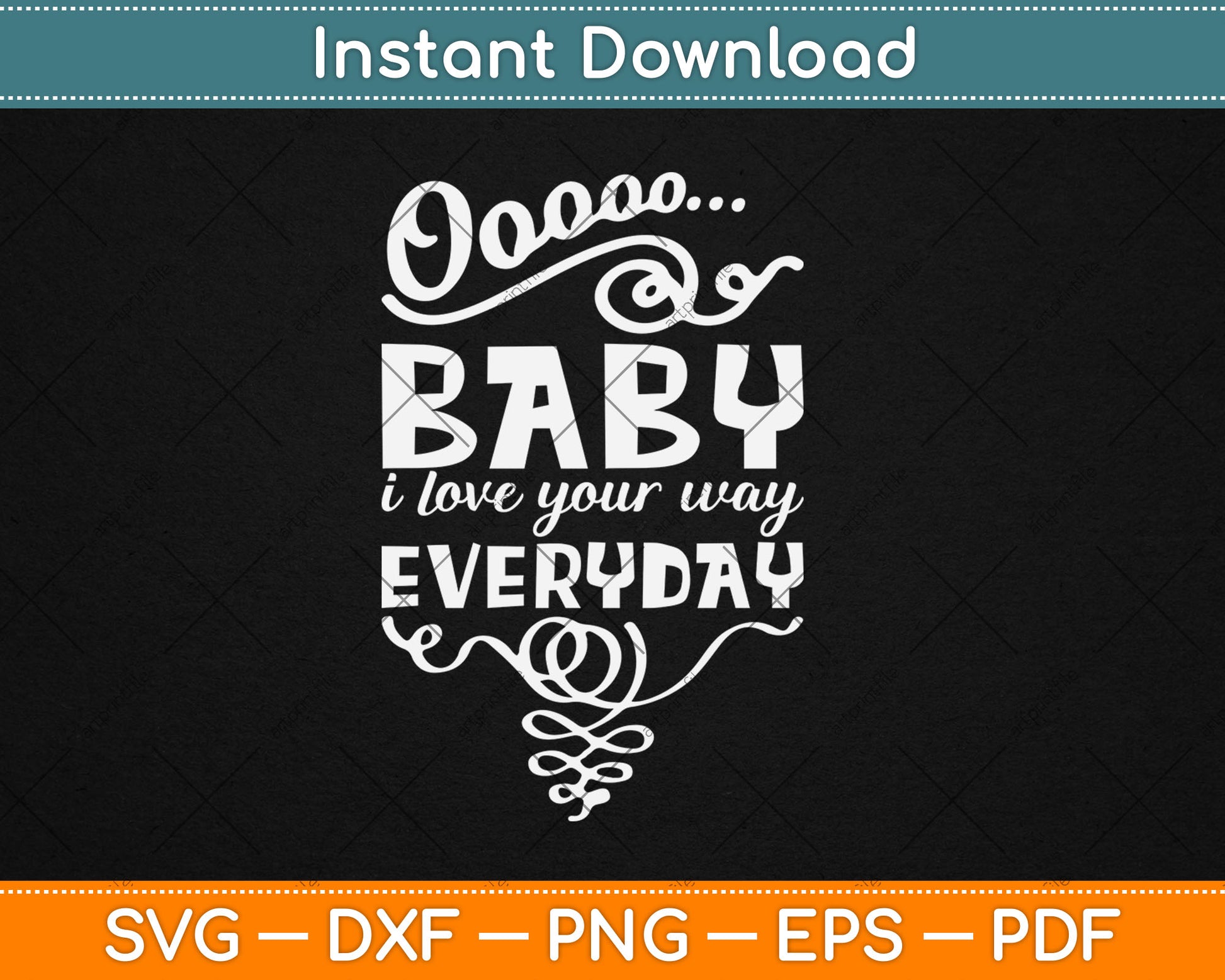 Baby, I Love Your Way By Peter Frampton Svg Digital Cutting File