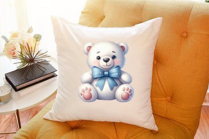 Baby's 1st Blue Christmas Clipart PNG Bundle