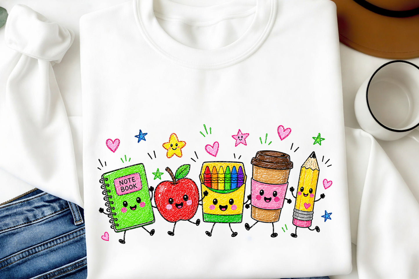 Back to School PNG  Cute School Supplies Classroom Clipart