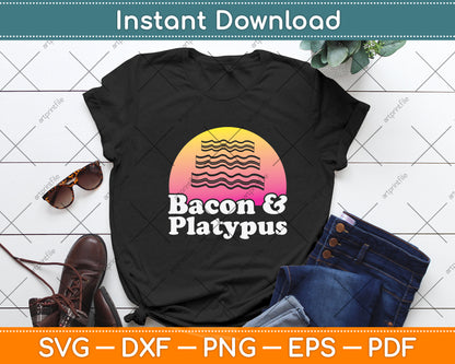 Bacon & Platypus Lovers Svg Png Dxf Digital Cutting File