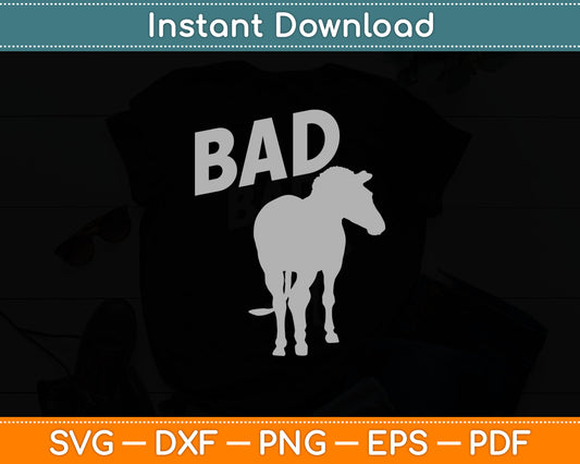Bad Funny Donkeys Svg Digital Cutting File