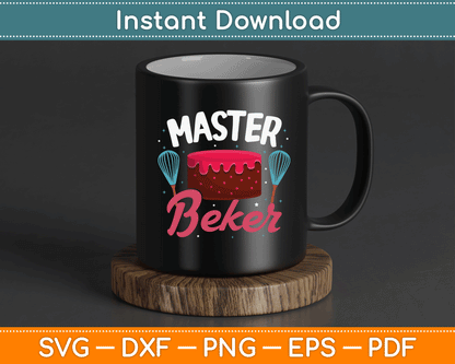 Baking Lover SVG Digital Download with Cake and Baker Theme for DIY Crafting