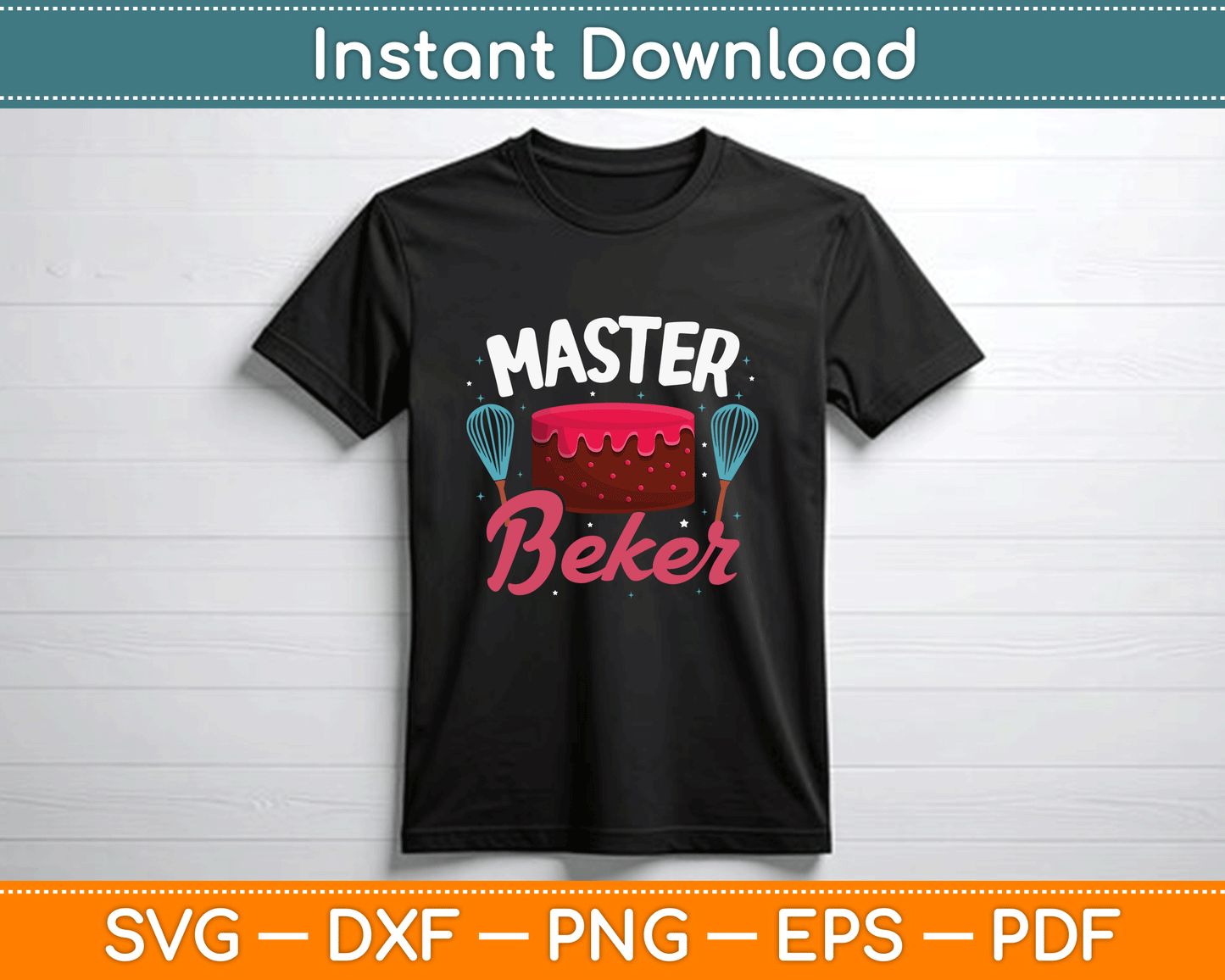 Professional Baker Quote SVG Design for Bakery Shirts Mugs and Tumbler Printing