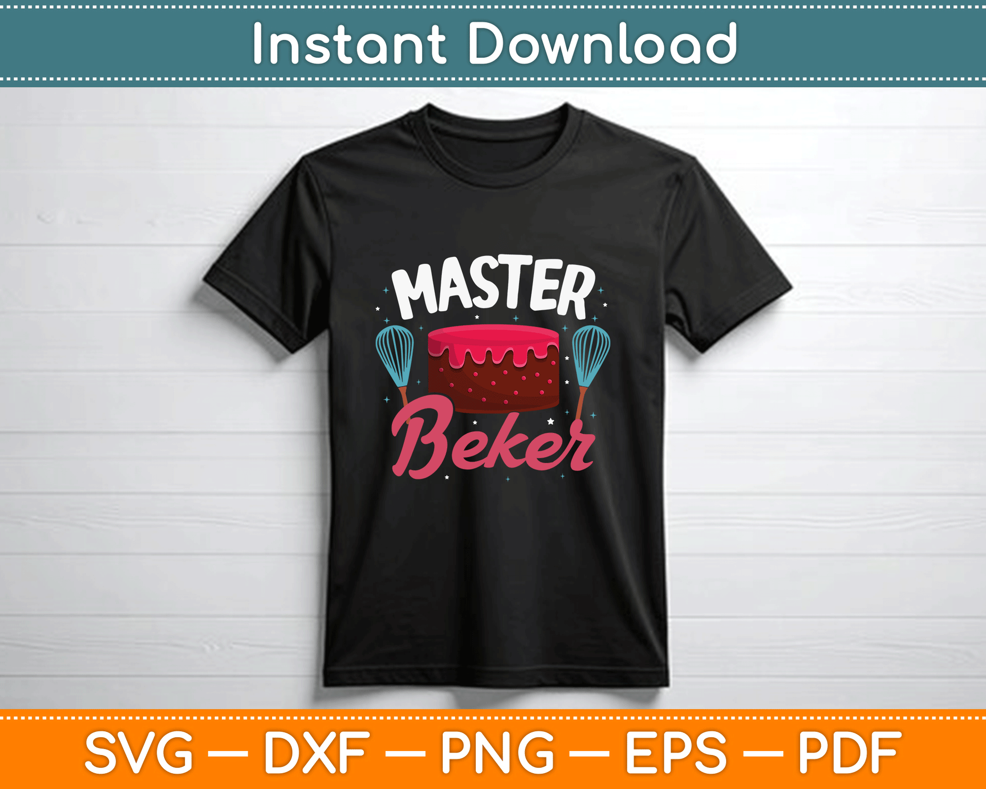 Professional Baker Quote SVG Design for Bakery Shirts Mugs and Tumbler Printing
