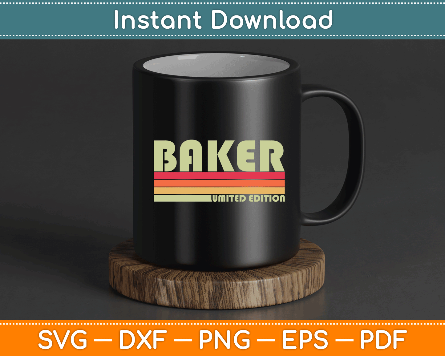 Baking career SVG design for pastry chefs, bread makers, and bakery workers