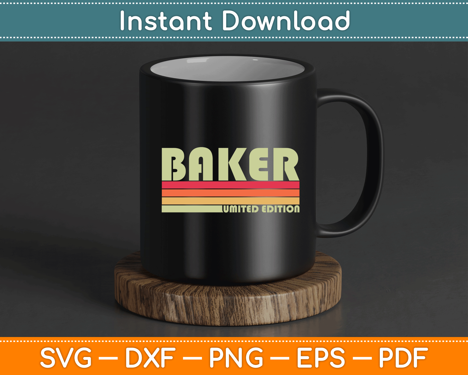 Baking career SVG design for pastry chefs, bread makers, and bakery workers