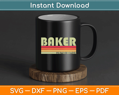 Baking career SVG design for pastry chefs, bread makers, and bakery workers