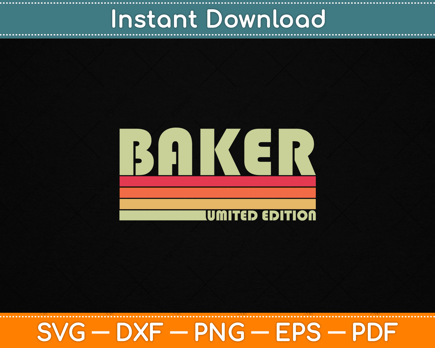 Funny baker job title SVG design for professional bakers and baking enthusiasts