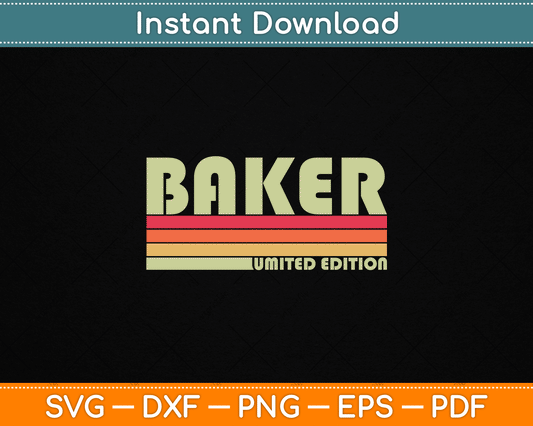 Funny baker job title SVG design for professional bakers and baking enthusiasts