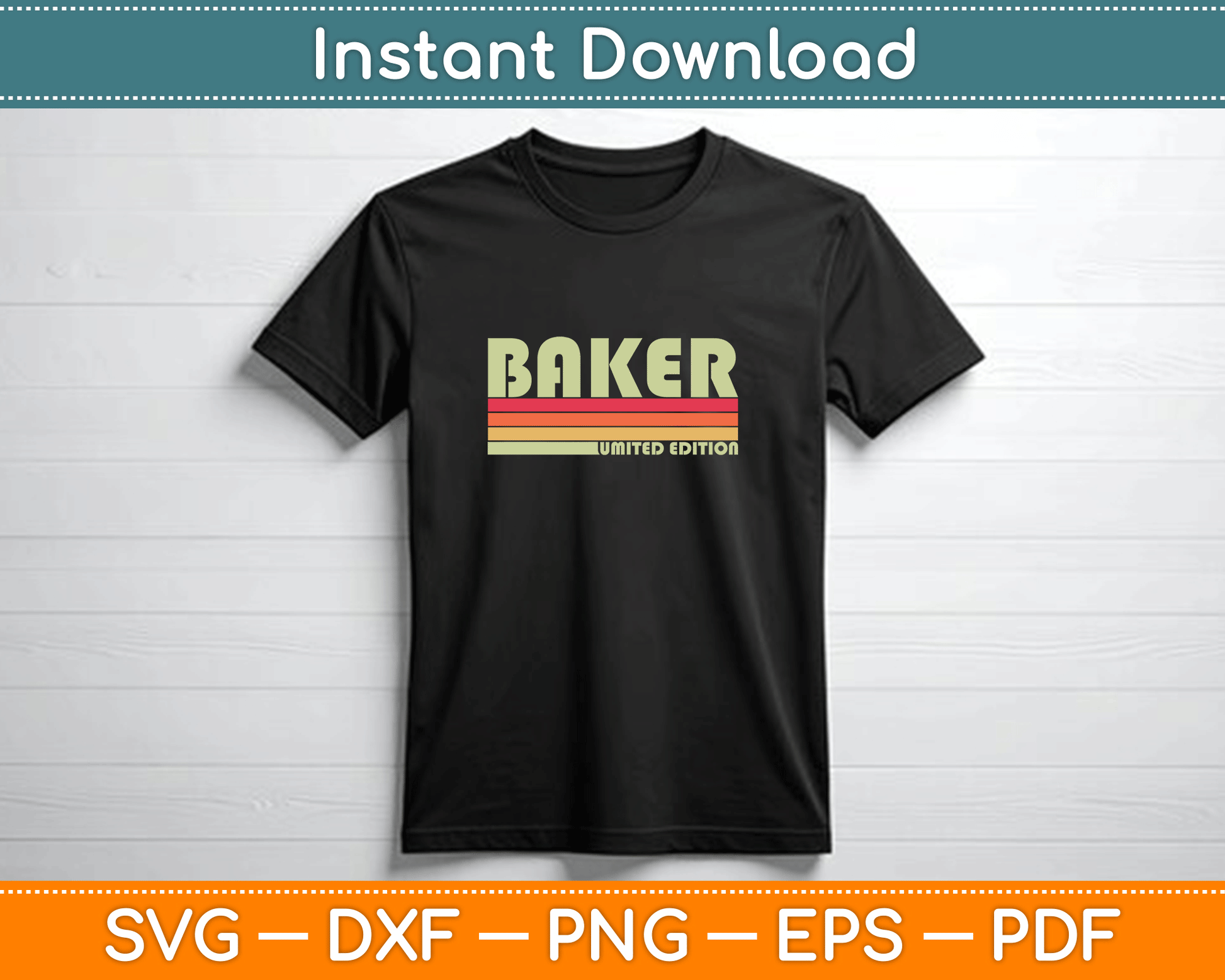 Humorous baker quote SVG digital download for T-shirts and aprons