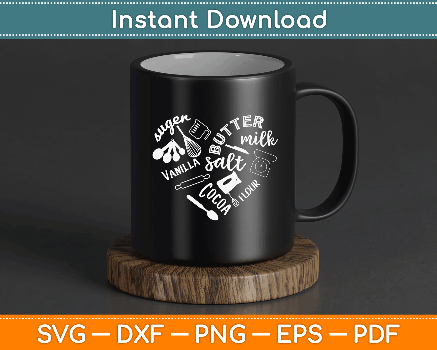 Pastry Chef Gift SVG Digital Download for Baking Lovers and Dessert Makers