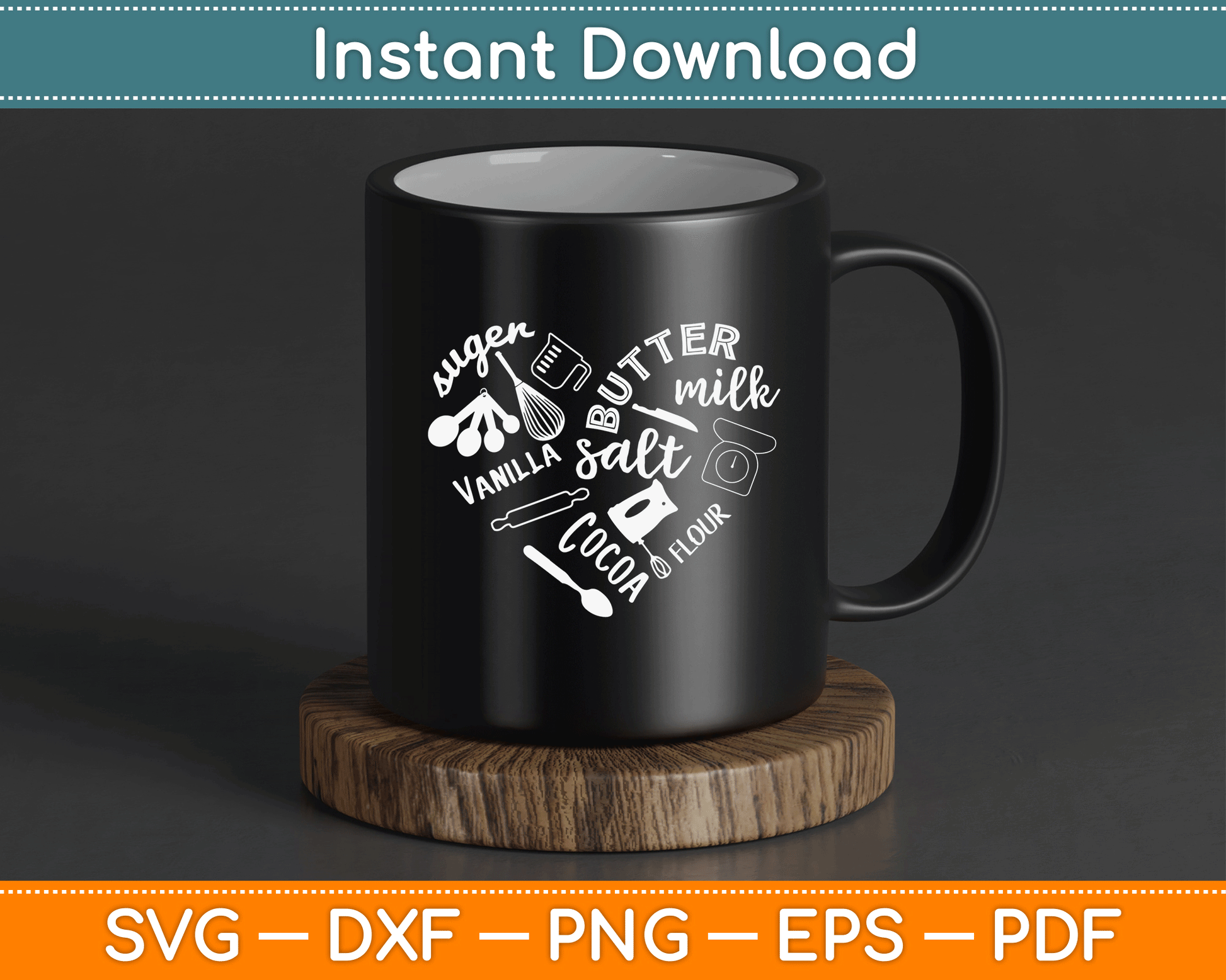 Pastry Chef Gift SVG Digital Download for Baking Lovers and Dessert Makers