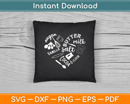 Baking Lover Quote SVG File for Cook Baker and Bakery Kitchen Craft Projects