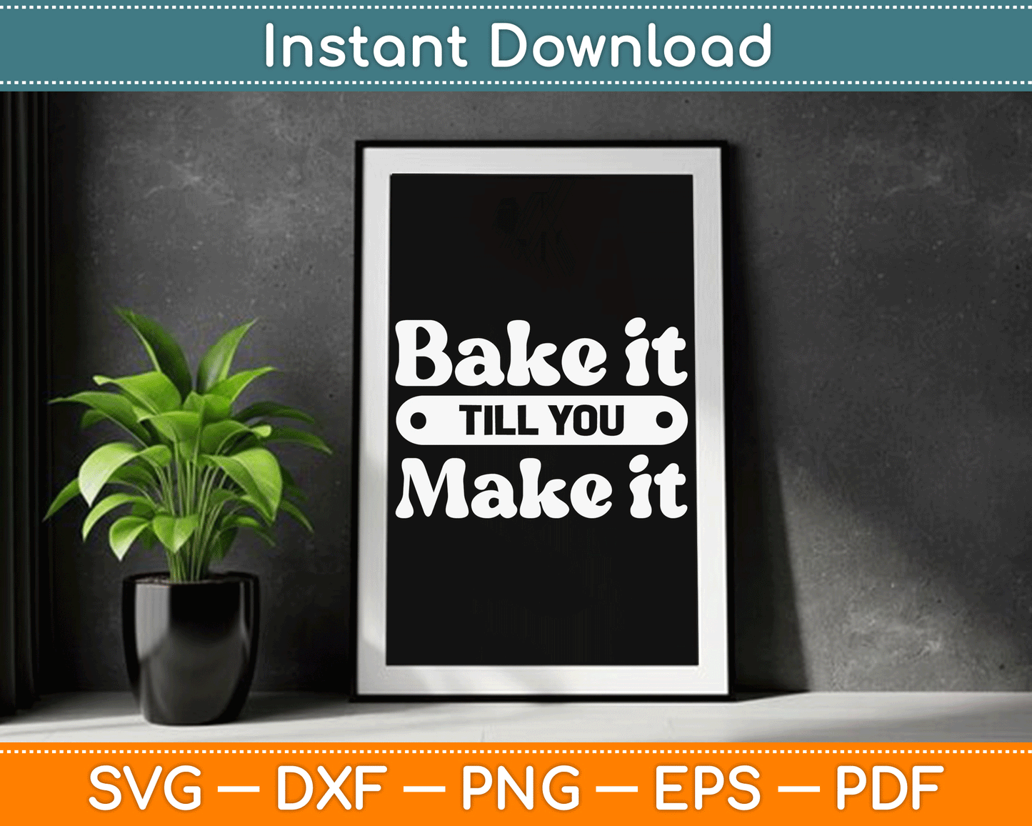 Baking Hobby Baker Homemade Bread Funny Baker SVG Digital Cutting File