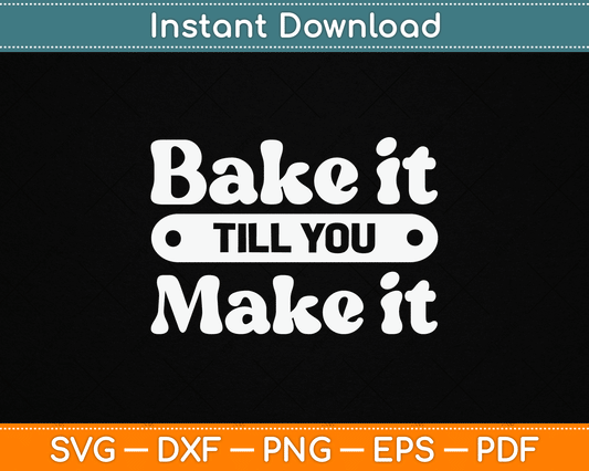 Funny Baker SVG Design for Baking Hobby Lovers and Homemade Bread Makers