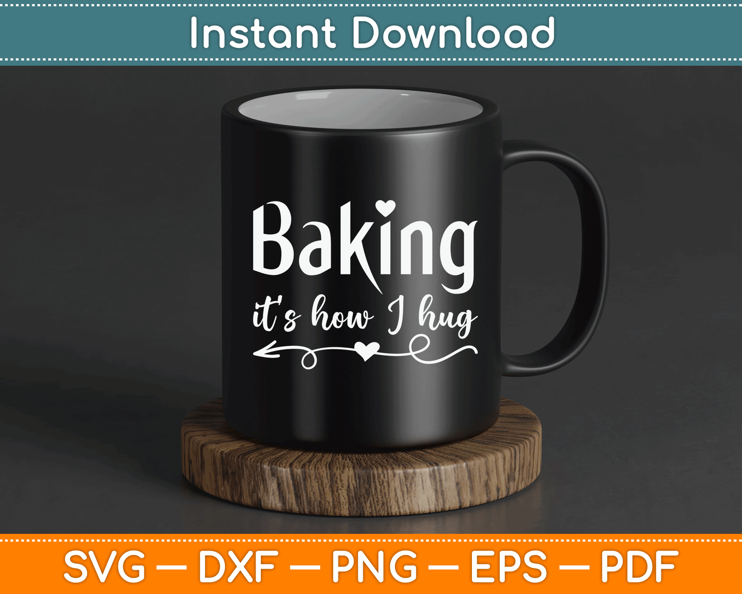 Sweet Kitchen Baker SVG Digital Download for Cake Makers and Dessert Lovers
