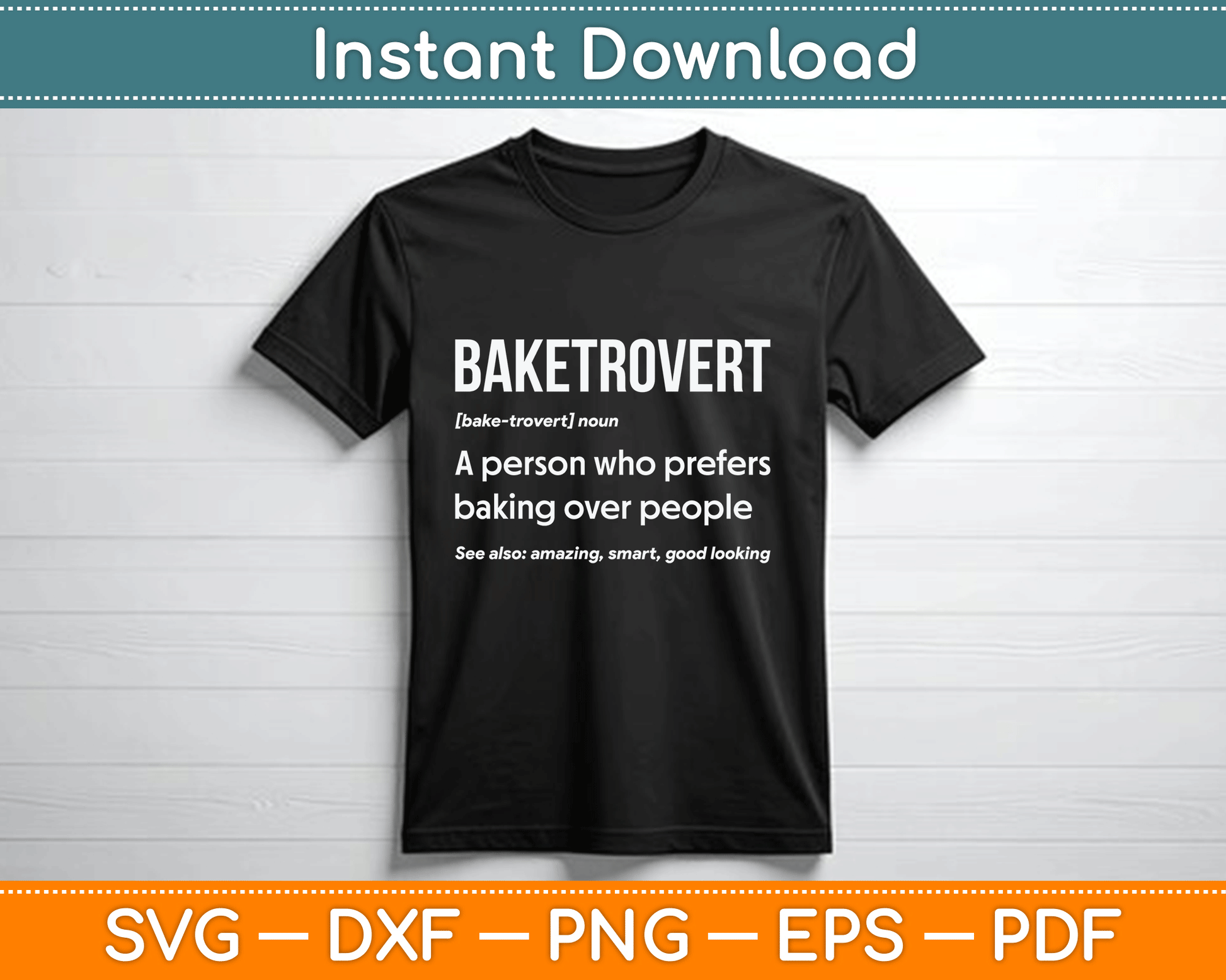 Baking lover SVG digital download for home bakers and pastry enthusiasts