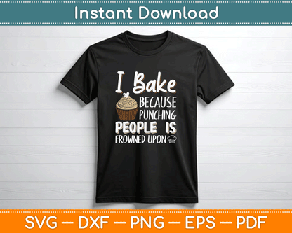 Baking Lover Punching People - Baker & Cupcake SVG Digital Cutting File