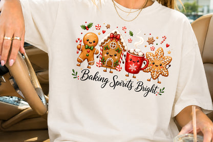 Baking Spirits Bright Christmas PNG Sublimation