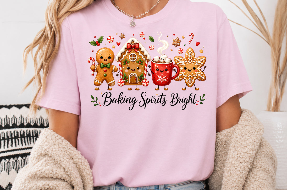 Baking Spirits Bright Christmas PNG Sublimation