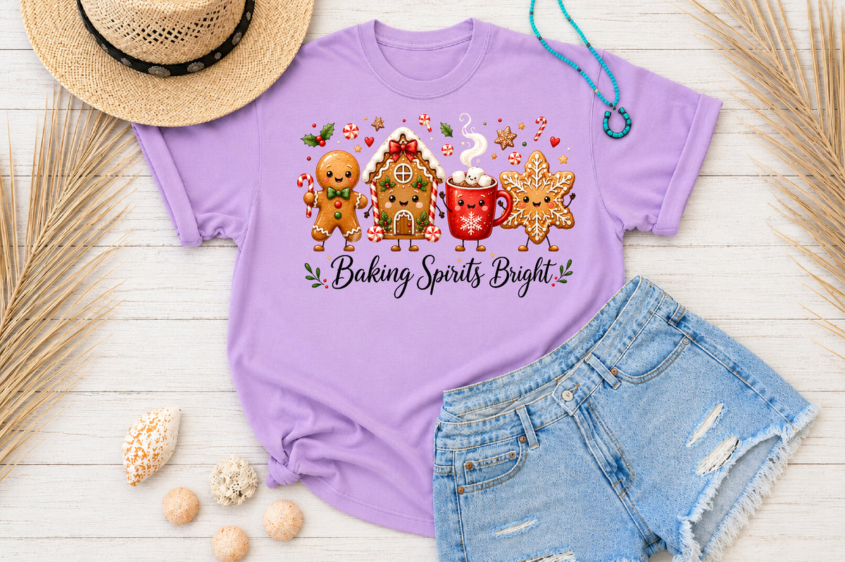 Baking Spirits Bright Christmas PNG Sublimation