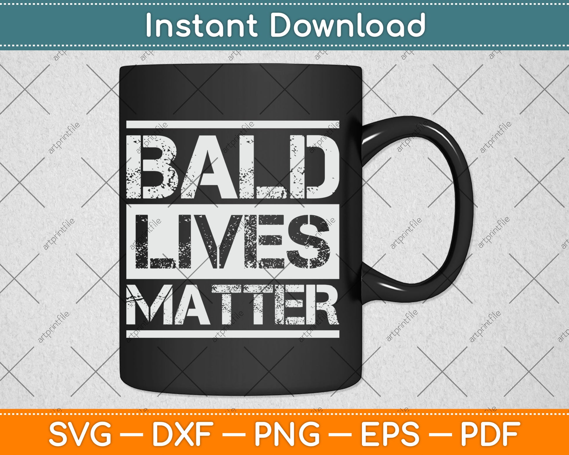 Bald Lives Matter Funny Bald Head Svg Digital Cutting File