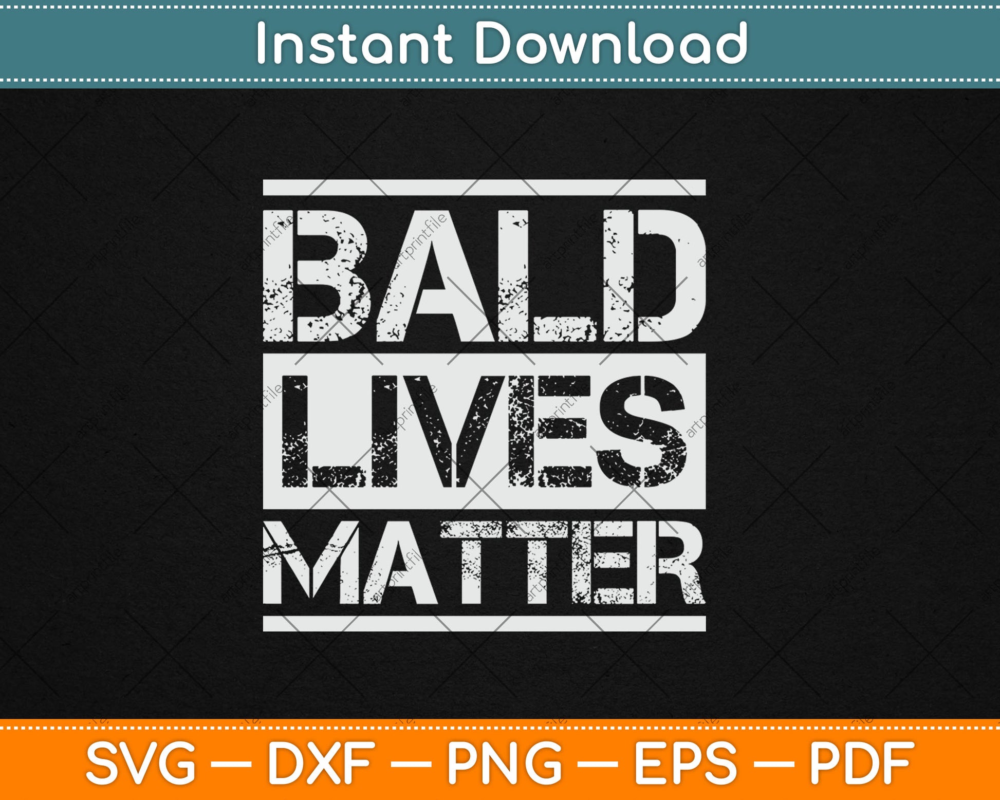 Bald Lives Matter Funny Bald Head Svg Digital Cutting File