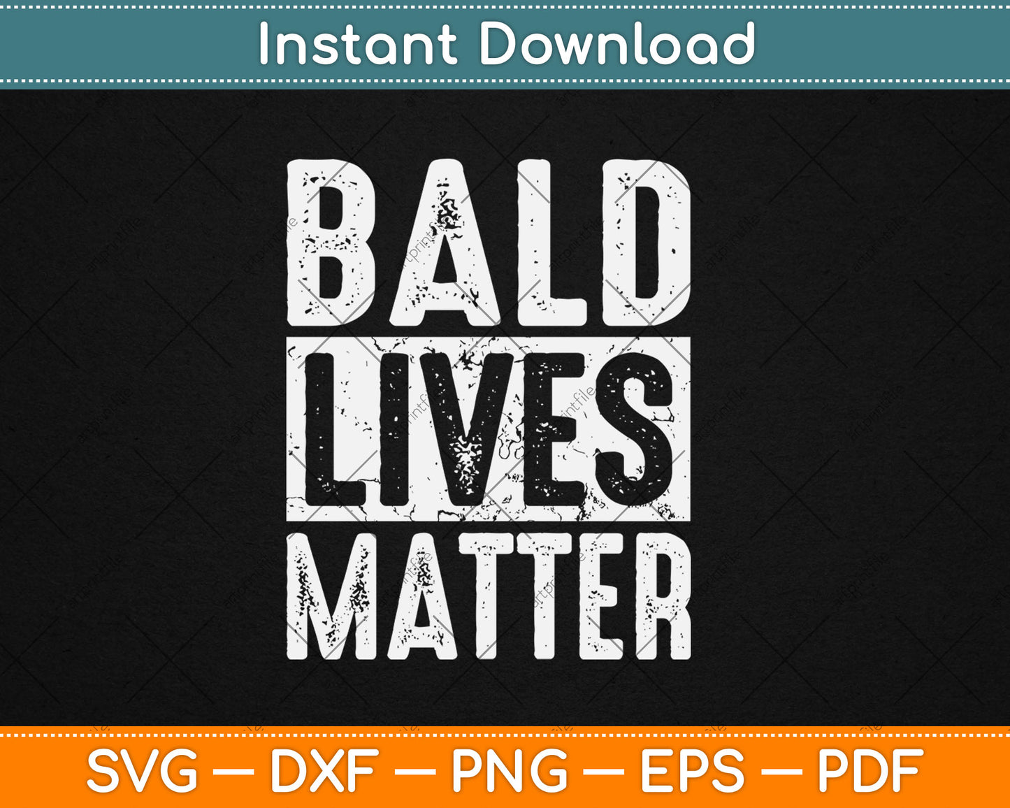 Bald Lives Matter Funny Bald Is Beautiful Bald Head Svg Digital Cutting File