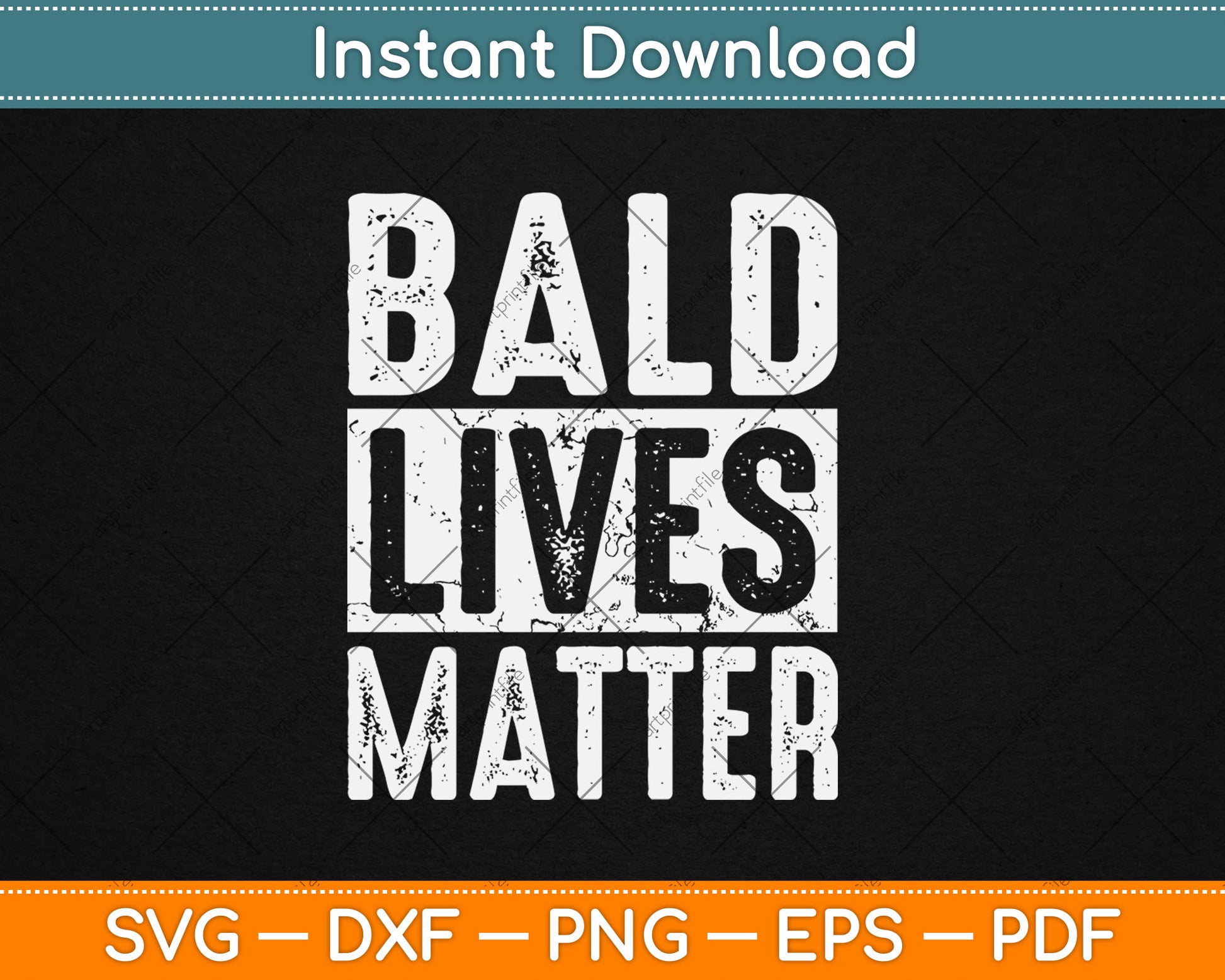 Bald Lives Matter Funny Bald Is Beautiful Bald Head Svg Digital Cutting File