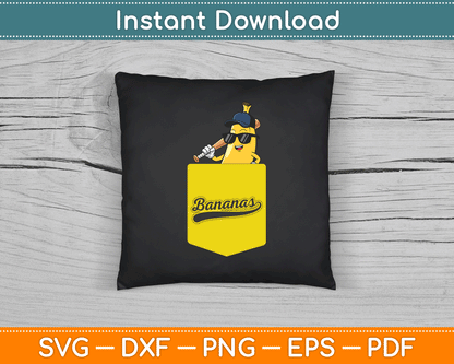 Banana Pocket Fruit SVG Digital Cutting File