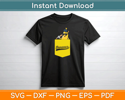 Banana Pocket Fruit SVG Digital Cutting File